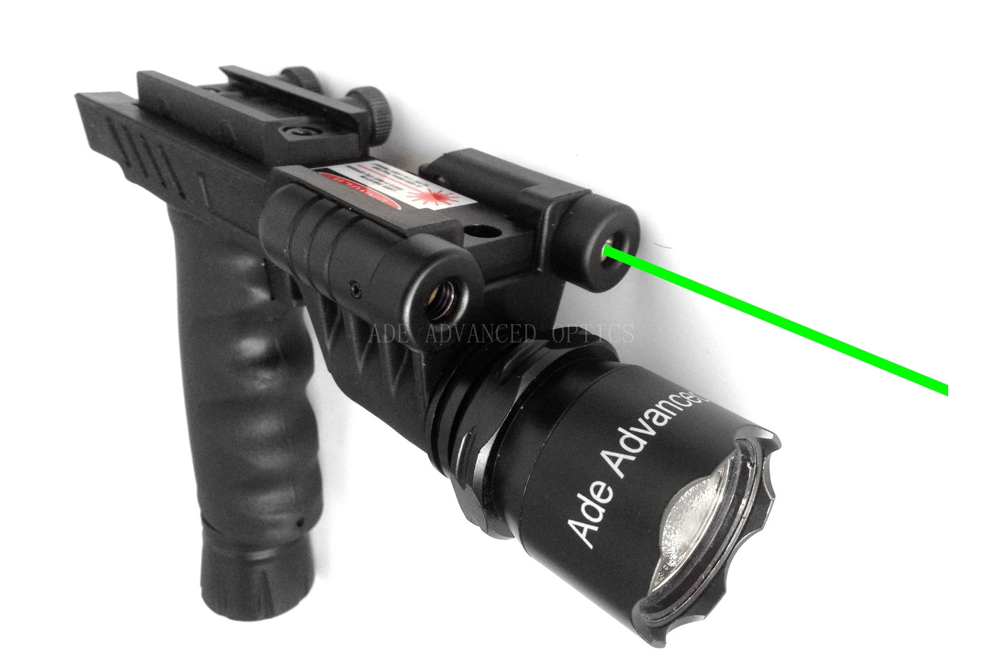 Rifle Vertical Grip 500 Lumen Flashlight and Gree