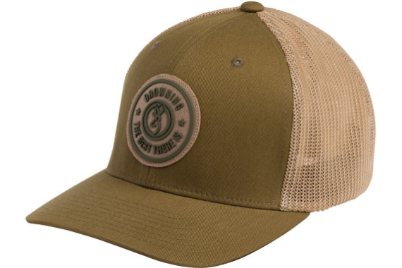 Browning Cap Dusted Logo Loden - W-circle Patch Sm-med Flexf