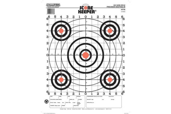 Champion Scorekeeper 100 Yd - Sight In Orange-black 12-pack