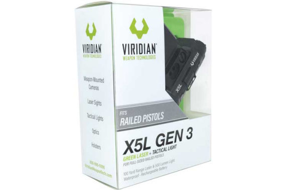 Viridian Laser-light X5l Green - Gen3 Uni Rail Mnt W-ecr