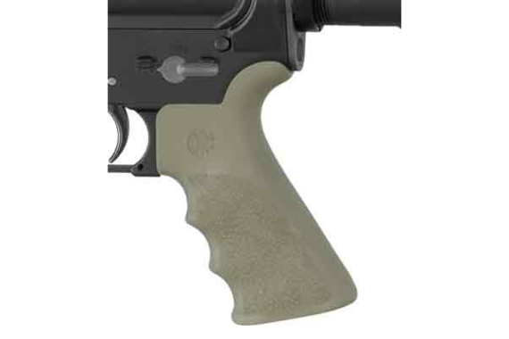 Hogue Ar-15 Beavertail Grip - W-finger Grooves Od Green