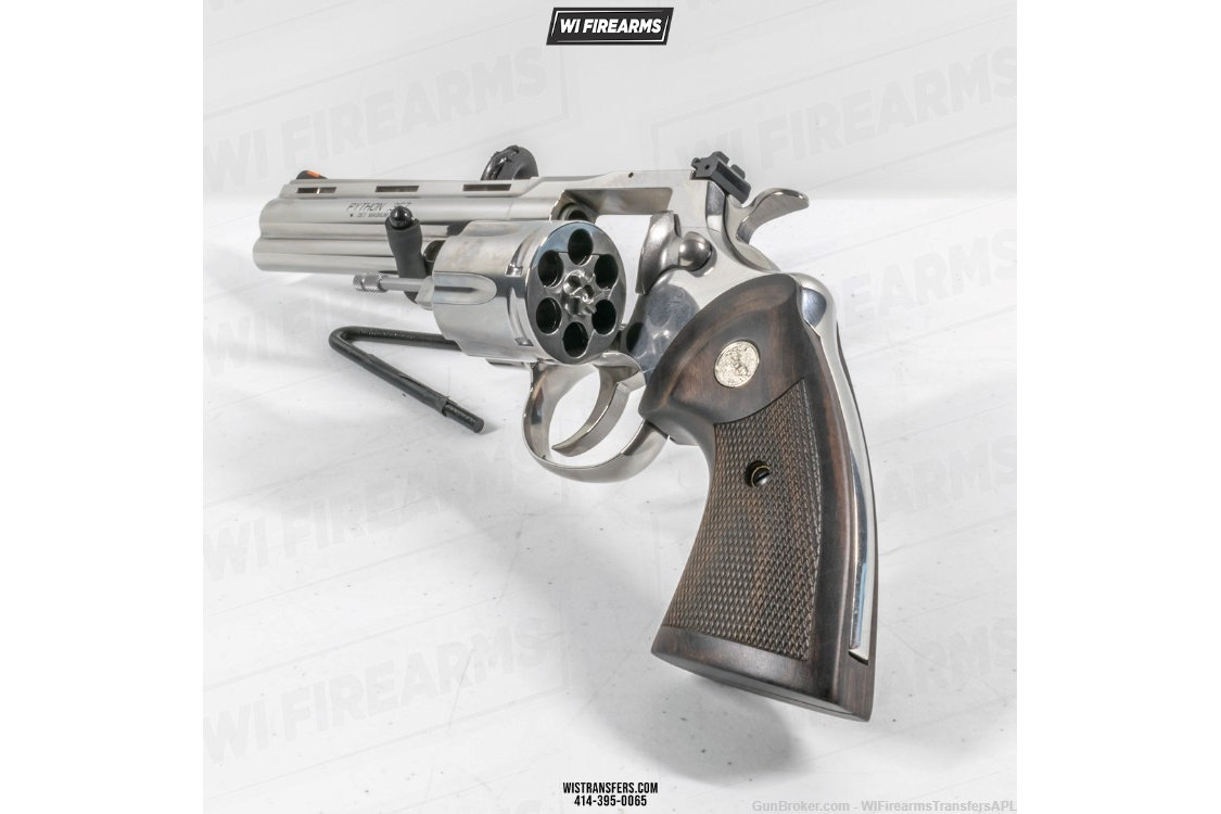 Colt Python 357 Magnum 6in Stainless Revolver - 6 Rounds