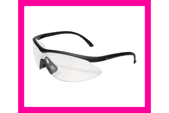 Edge Eyewear Fastlink Shooting Glasses Black Frame with Clear G15 Vapor Sh