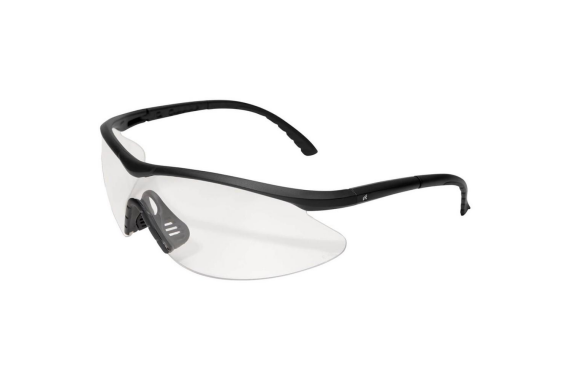 Edge Eyewear Fastlink Shooting Glasses Black Frame with Clear G15 Vapor Sh